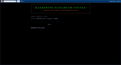Desktop Screenshot of katherinecottle.blogspot.com