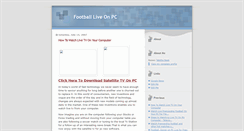 Desktop Screenshot of football-live-on-pc.blogspot.com