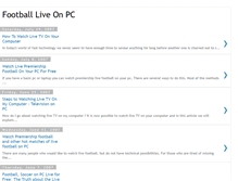 Tablet Screenshot of football-live-on-pc.blogspot.com