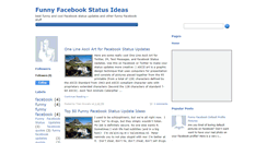 Desktop Screenshot of coolfacebookstatusideas.blogspot.com