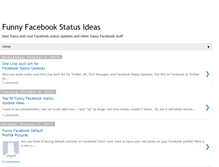 Tablet Screenshot of coolfacebookstatusideas.blogspot.com