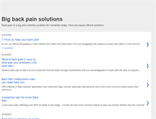 Tablet Screenshot of big-back-pain.blogspot.com