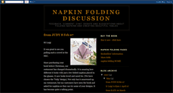 Desktop Screenshot of napkinfoldingtalk.blogspot.com