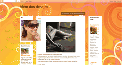 Desktop Screenshot of alemdosdesejos.blogspot.com