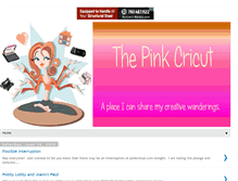 Tablet Screenshot of pinkcricut.blogspot.com