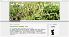 Desktop Screenshot of lolacrespo.blogspot.com