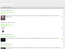 Tablet Screenshot of lolacrespo.blogspot.com