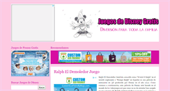 Desktop Screenshot of disney-juegos.blogspot.com