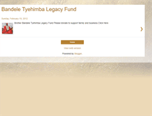 Tablet Screenshot of bandelelegacyfund.blogspot.com