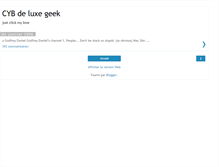 Tablet Screenshot of cybedeluxegeek.blogspot.com