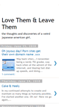 Mobile Screenshot of lovethemandleavethem.blogspot.com