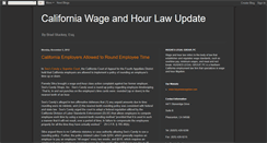 Desktop Screenshot of californiawagelaw.blogspot.com