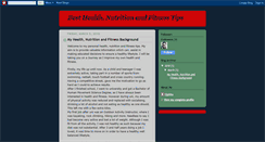 Desktop Screenshot of besthealthnutritionandfitnesstips.blogspot.com