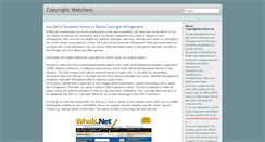Desktop Screenshot of copyrightwatchers.blogspot.com
