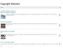 Tablet Screenshot of copyrightwatchers.blogspot.com