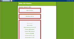 Desktop Screenshot of biblemission365.blogspot.com