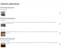 Tablet Screenshot of clarisa-adventure.blogspot.com