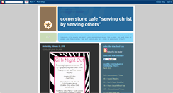 Desktop Screenshot of cornerstone-cafe.blogspot.com