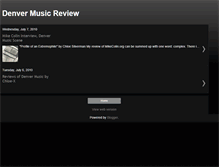 Tablet Screenshot of denvermusicreview.blogspot.com
