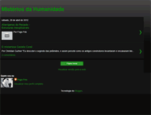 Tablet Screenshot of misterioshumanidade.blogspot.com