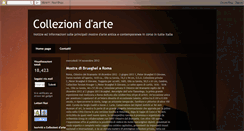 Desktop Screenshot of collezionidarte.blogspot.com