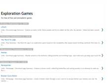 Tablet Screenshot of explorationgames.blogspot.com