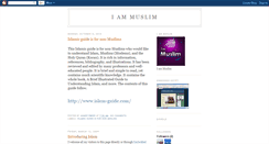 Desktop Screenshot of muslim-iam.blogspot.com