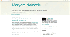 Desktop Screenshot of maryamnamazie.blogspot.com