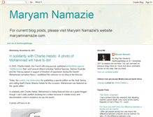 Tablet Screenshot of maryamnamazie.blogspot.com