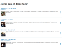 Tablet Screenshot of musicaparaeldespertador.blogspot.com