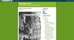 Desktop Screenshot of apocalipsis2010lidotec.blogspot.com