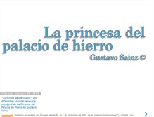 Tablet Screenshot of laprincesadelpalaciodehierro.blogspot.com