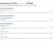 Tablet Screenshot of democracyontrial.blogspot.com