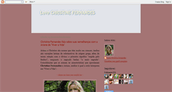 Desktop Screenshot of lovechristinefernandes.blogspot.com