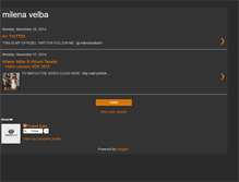 Tablet Screenshot of milena-velba.blogspot.com