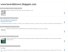 Tablet Screenshot of laverdebrown.blogspot.com