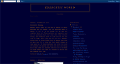 Desktop Screenshot of energizedworld.blogspot.com