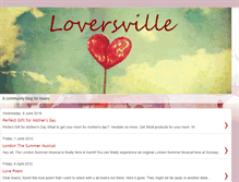 Tablet Screenshot of loversville.blogspot.com