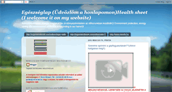 Desktop Screenshot of egeszseglap.blogspot.com