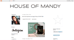 Desktop Screenshot of houseofmandy.blogspot.com
