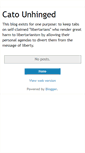 Mobile Screenshot of catounhinged.blogspot.com