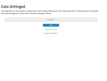 Tablet Screenshot of catounhinged.blogspot.com