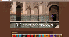 Desktop Screenshot of goodmoroccan.blogspot.com