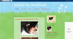 Desktop Screenshot of khalidasiymuslimah.blogspot.com