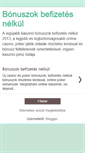 Mobile Screenshot of bonuszok.blogspot.com