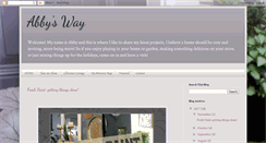 Desktop Screenshot of abbysway.blogspot.com