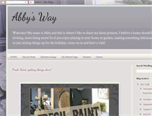 Tablet Screenshot of abbysway.blogspot.com