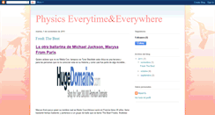 Desktop Screenshot of physicseverytimeeverywhere.blogspot.com