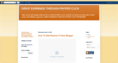 Desktop Screenshot of amazingpayperclick.blogspot.com
