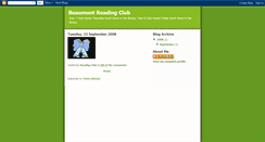 Desktop Screenshot of beaumontreadingclub.blogspot.com